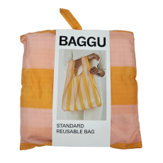 [7240_0267-08] BAGGU 바쿠백 스탠다드 에코백 오렌지와이드스트라이프
