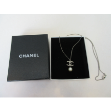 [20110160] CHANEL/샤넬 코코마크 라인 스톤 목걸이